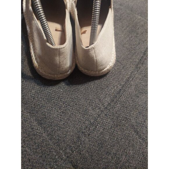 Old Navy Womens Canvas Espadrille Flats Natural Linen Size 9 NWOT Y2K Summer - Picture 6 of 11